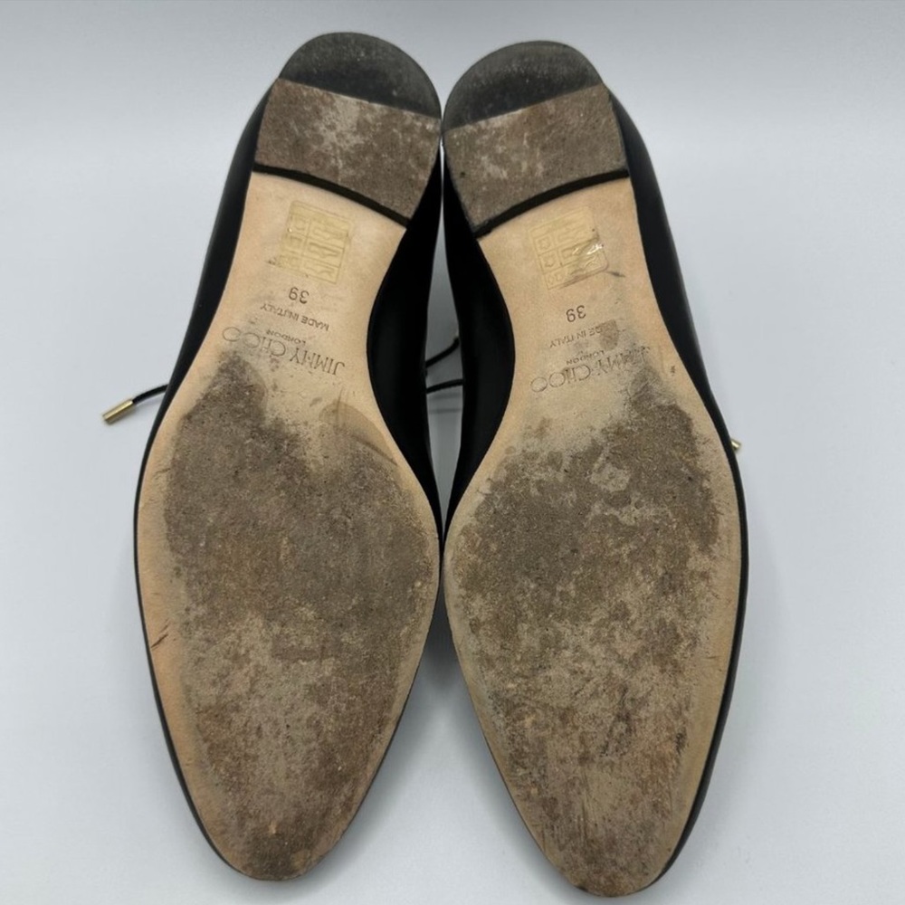 ✨ HP ✨ JIMMY CHOO TYLER BALLET FLAT W/ANKLE TIE (39) - Picture 12 of 13
